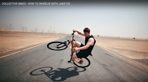 COLLECTIVE BIKES HOW TO WHEELIE WITH JAKE100