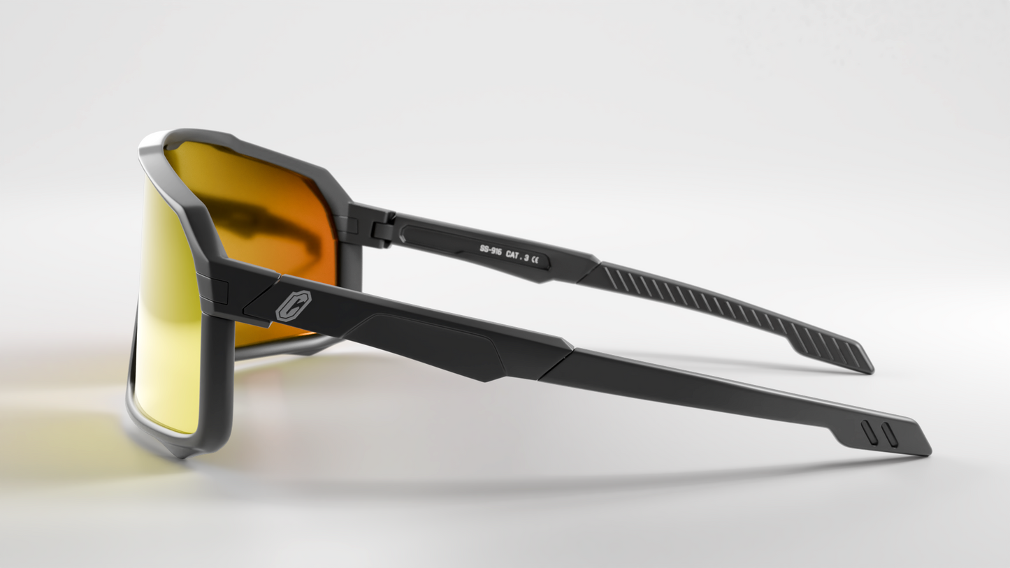 Collective Epsilon Sunglasses - Black/Orange